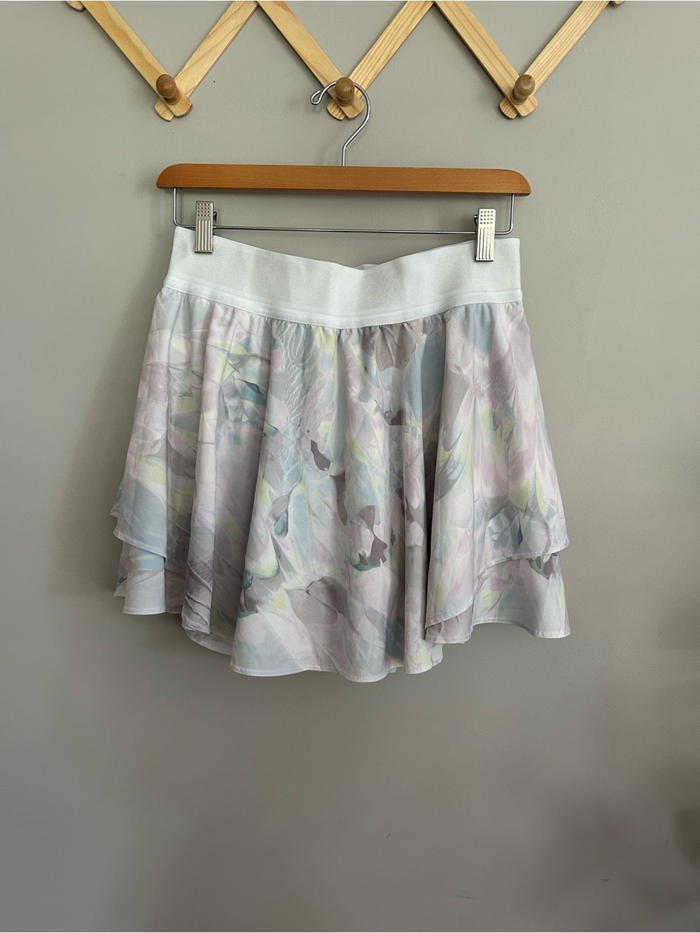 Lululemon Court Rival High-Rise Skirt in Nouveau Marble Meadow Sweet Pink Multi